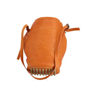 Alexander Wang Diego Bucket Bag aus Leder in Orange
