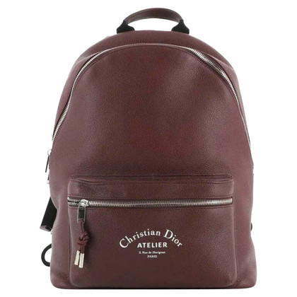 Dior Backpack Leather in Bordeaux