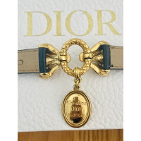 Christian Dior Armband Leer in Zwart