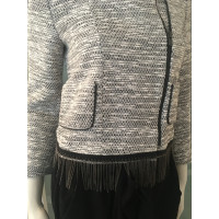 Maje Jacke/Mantel aus Baumwolle in Grau