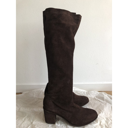 Opening Ceremony Boots Suede in Brown