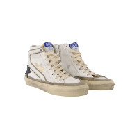 Golden Goose Sneakers Leer in Wit