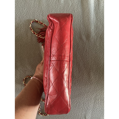 Chanel Camera Bag aus Leder in Rot