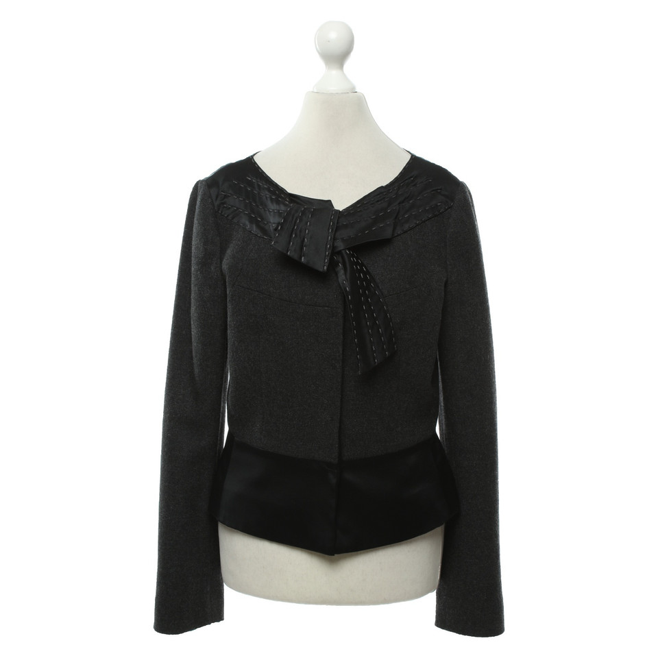 Philosophy Di Alberta Ferretti Jacke in Dunkelgrau/Schwarz