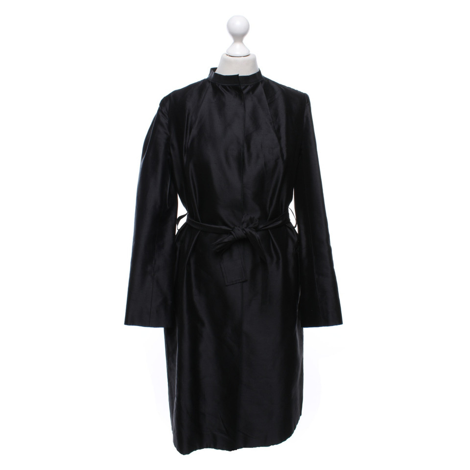 Dolce & Gabbana Jacke/Mantel aus Seide in Schwarz