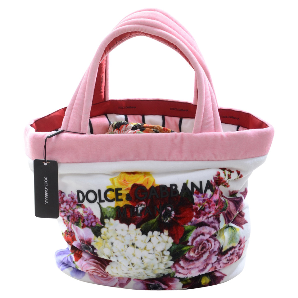 Dolce & Gabbana Umhängetasche aus Baumwolle in Rosa / Pink