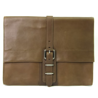 Bally Clutch Bag Leather in Brown