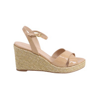 Stuart Weitzman Sleehakken Lakleer in Beige