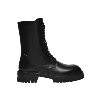 Ann Demeulemeester Stiefeletten aus Leder in Schwarz