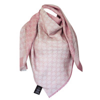 Gucci Carré Silk Wool Jacquard 140x140 in Lana in Rosa