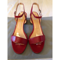 Baldinini Sandalen aus Leder in Rot