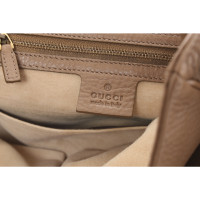 Gucci 1973 Top Handle Tote Leather in Brown