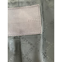 Bally Jacke/Mantel aus Leder in Schwarz