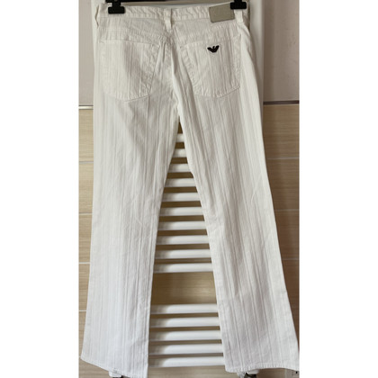 Armani Jeans Broeken Katoen in Wit
