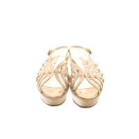 Walter Steiger Wedges Leather in Gold