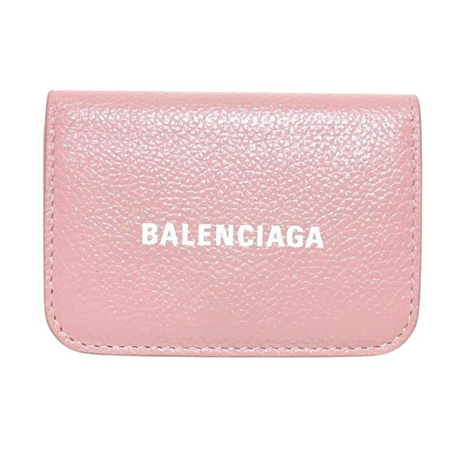 Balenciaga Tasje/Portemonnee Leer in Roze