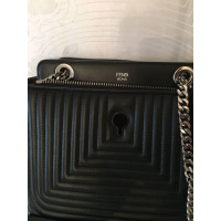 Fendi Dotcom Click Leather in Black