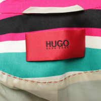 Hugo Boss Mantel mit mehrfarbigen Streifen