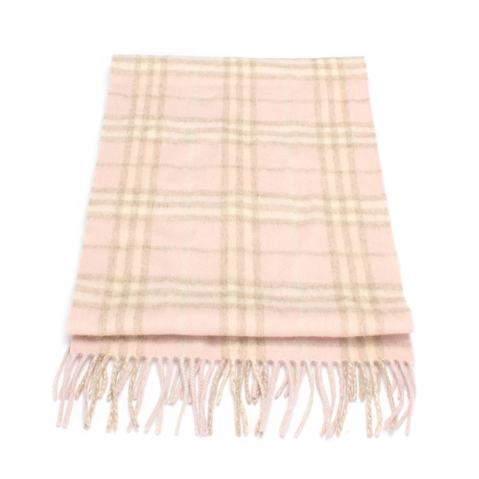 Burberry Scarf/Shawl Wool in Pink