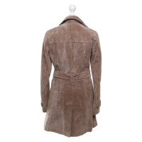 Oakwood Jacke/Mantel aus Leder in Taupe