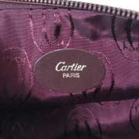 Cartier Clutch aus Leder in Bordeaux