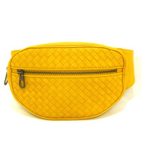 Bottega Veneta Clutch Bag Leather in Yellow