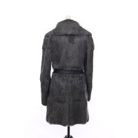 Dolce & Gabbana Jacket/Coat Fur in Grey