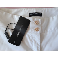 Dolce & Gabbana Trousers Cotton in White