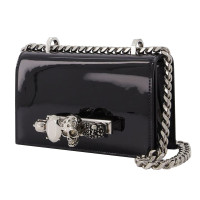 Alexander McQueen Jewelled Bag with Chain Leather in Black