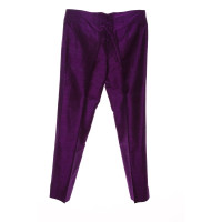 Dolce & Gabbana Hose aus Seide in Violett