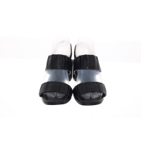 Högl Sandalen aus Leder in Schwarz