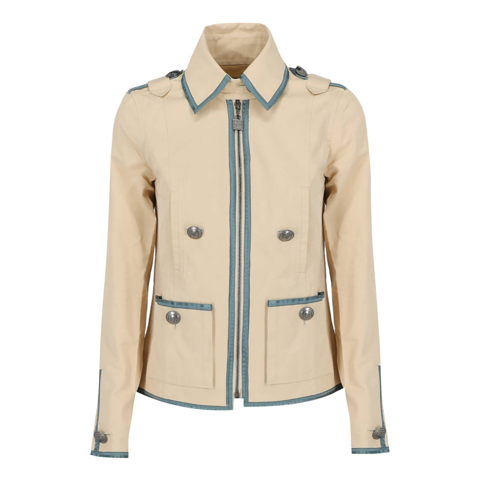 Chanel Giacca/Cappotto in Cotone in Beige