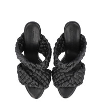 Bottega Veneta Sandales en Cuir en Noir