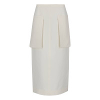 The Row Skirt Wool in White