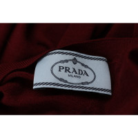 Prada Strick aus Wolle in Bordeaux