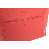 Mcm Handbag Leather in Red