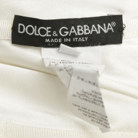 Dolce & Gabbana Trägerloses Kleid in Schwarz-Weiß