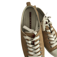 Prada Lace-up shoes Leather in Beige