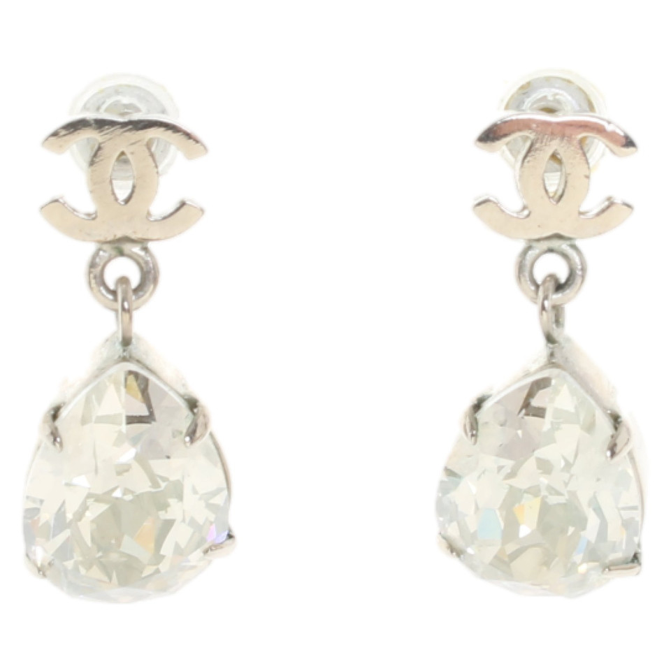 Chanel Ohrring aus Silber in Silbern