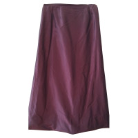 Hugo Boss bordeaux red silk skirt
