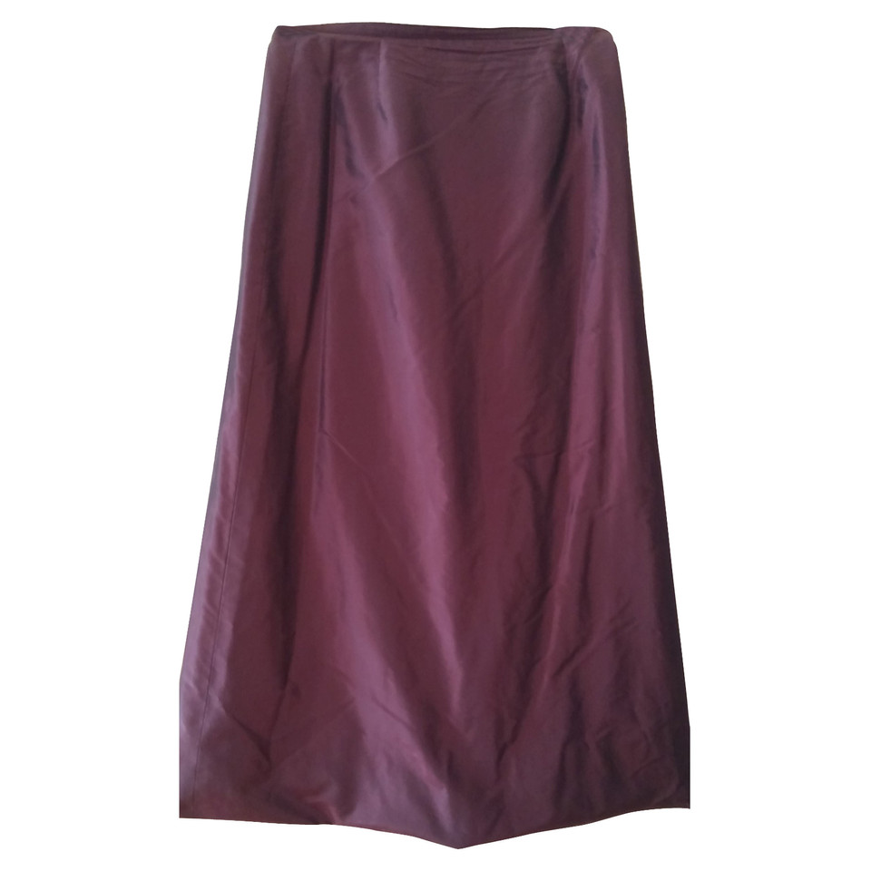 Hugo Boss bordeaux red silk skirt