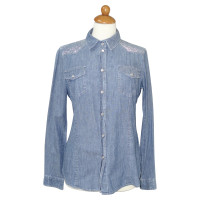 Armani Jeans Top en Coton en Bleu