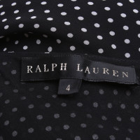 Ralph Lauren Black Label Zijden blouse met puntpatroon