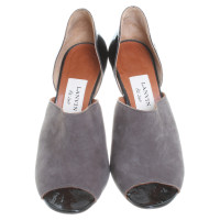 Lanvin Peep-toes in grey/black