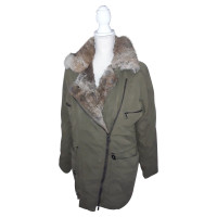 Drykorn Jacket / coat made of fur in olive
