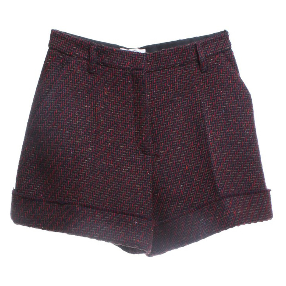 Prada Mehrfarbige Shorts mit hoher Taille