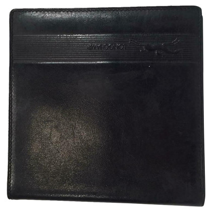 Longchamp Täschchen/Portemonnaie aus Leder in Schwarz