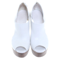 Gucci High peep-toes White leather