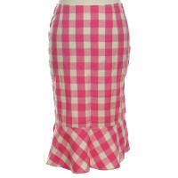 Moschino skirt with check pattern