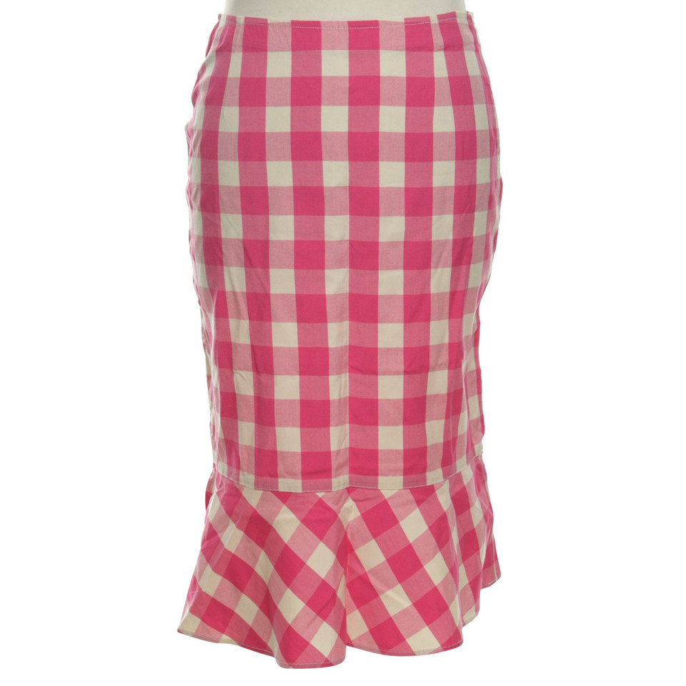 Moschino skirt with check pattern